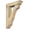 Ekena Millwork Balboa Traditional Rough Sawn Bracket w/ Offset Brace, Douglas Fir, 6"W x 22"D x 30"H BKT0604X22X30BOA01RDF - alternate 1
